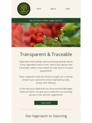 Global Healing Center - How Important is Traceability?