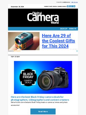 Digital Camera World - Black Friday is here which means these outrageous deals wont be around for much longer!