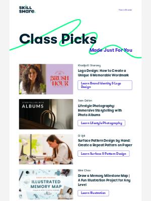 Skillshare - Delores's Recommended Classes