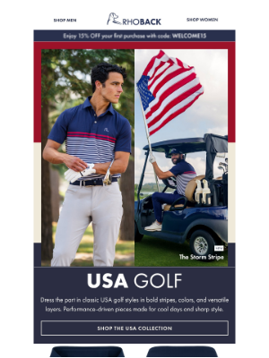 RHOBACK - New: The Storm Stripe Polo