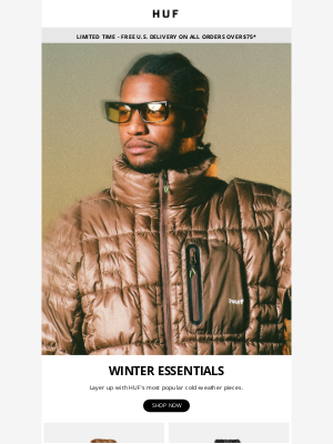 HUF Worldwide - Our Most Popular Winter Essentials