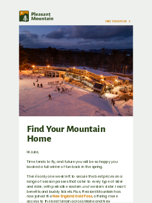 Pleasant Mountain - Act Fast! One Week Left On Spring Pass Sale
