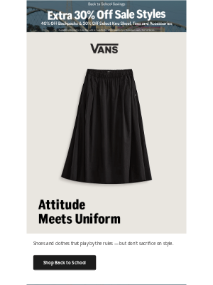 Vans - Back-to-school uniform essentials