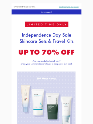 MASKSHEETS - UP TO 70% OFF sets & travel kits — this 4th of July only!