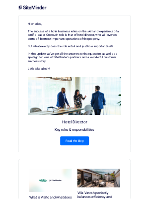 SiteMinder - Your monthly blog update: Understanding the role of hotel director