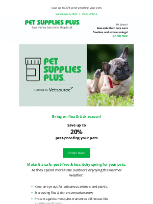 Pet Supplies Plus - 🦟🦠 Prevent pests and itching for your pets this spring!