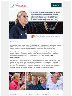 The V Foundation - Cancer Research Gives People Like Me a Chance