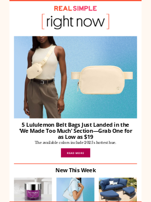 Traditional Home - Lululemon's 'We Made Too Much' Section Added 5 Coveted Belt Bags