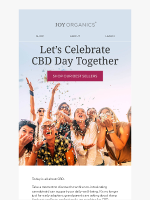 Joy Organics - Happy National CBD Day