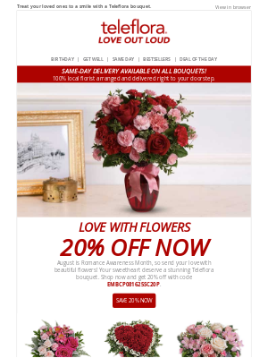 TeleFlora - Send Blooming Love 🌸 Enjoy 20% Off