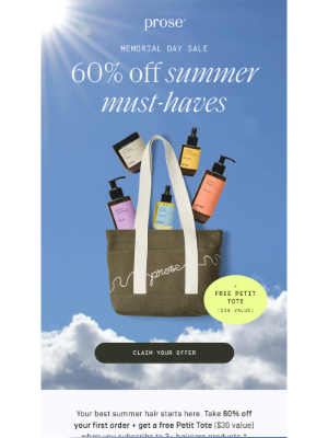 Prose Hair - The Memorial Day 60% Off Sale is on! 🔥