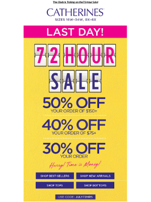 Catherines - 🕐 FINAL HOURS: Don’t Wait to Shop!