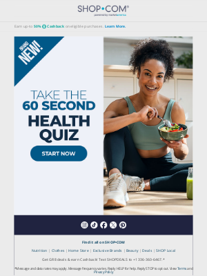 SHOP - Take 60 Seconds to Unlock a Healthier You