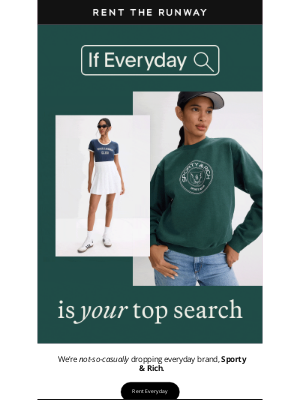 Rent the Runway - Sporty & Rich is here