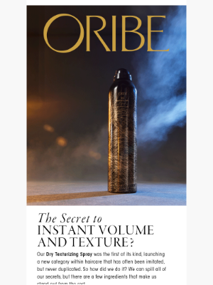 The Secret to Instant Volume and Texture?