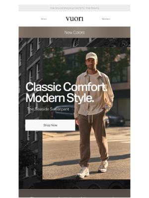 Vuori - Your Favorite Sweatpants, In All-New Colors