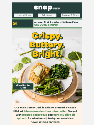 Snap Kitchen - Taste the Miso Magic 💫 $80 Off