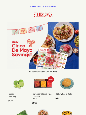 Stater Bros. - Grab Some Last-Minute Favorites 🕚