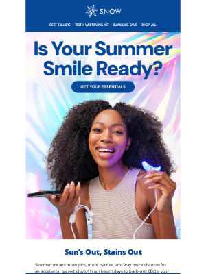 Snow - 5 Summer Smile Essentials You Need Today