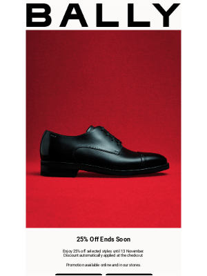 Bally - Ending Soon | 25% Off