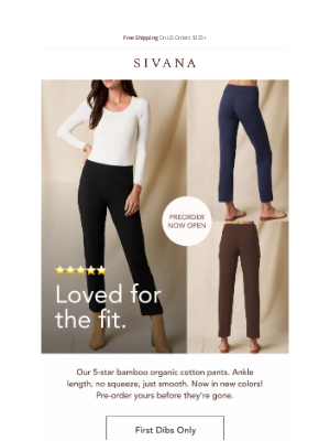 Sivana - Best-Selling Ankle Pants, Finally in New Colors 🌈