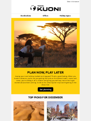 Kuoni - Ready to mark your next trip on the map?
