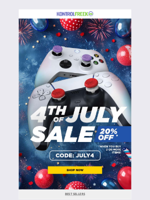 KontrolFreek - Take 20% off orders with 2+ items! 🎆🎆