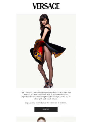 Versace - A celebration of freedom, strength and power