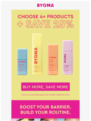 Byoma - Your skincare routine, but 25% OFF!