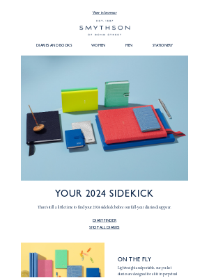 Smythson - 2024 diaries won't be around for long