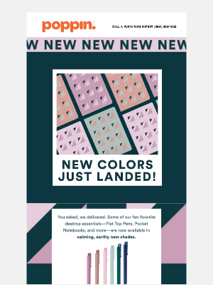 Poppin - New Office Supplies Just Dropped - Meet the Terrain Collection