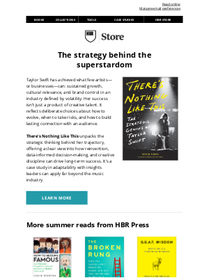 Harvard Business Review - What every business leader can learn from Taylor Swift