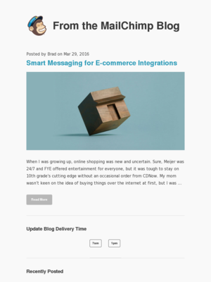 MailChimp - Smart Messaging for E-commerce Integrations