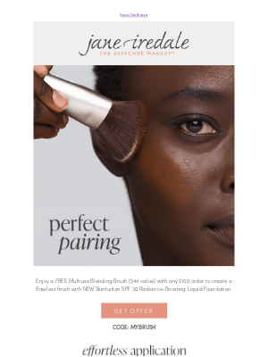jane iredale - This week only! FREE Makeup Brush