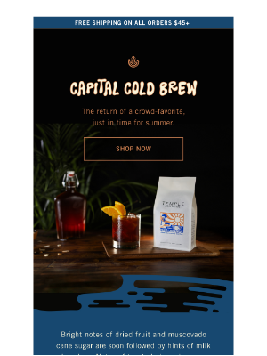 Temple Coffee Roasters - ☀️ Capital Cold Brew Is Back for Summer