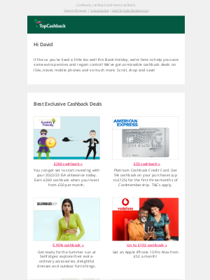 TopCashback (UK) - Exclusive cashback made for you!