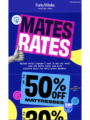 Forty Winks (Australia) - For our mate's eyes only 👀 Exclusive offers inside!