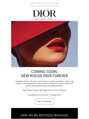 Dior UK - Coming Soon: the NEW Rouge Dior Forever