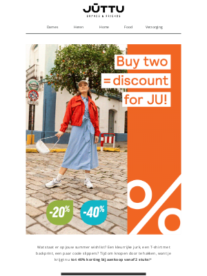 Juttu (Belgium) - ☀ Let’s go! Korting tot -40% bij aankoop vanaf 2 stuks