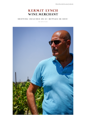Kermit Lynch Wine Merchant - Standing in Riofavara’s Spaccaforno vines in one-hundred-degree heat