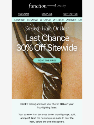 Function of Beauty - One More Day ⚡ 30% Off Sitewide