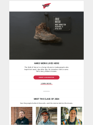 Red Wing Shoes - This Wall Is Built for You