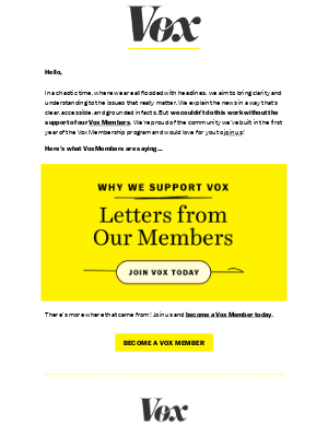 Vox - Why our members support Vox