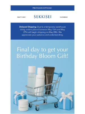 Sekkisei-usa - Beautiful, our birthday treat ends tonight 🎁