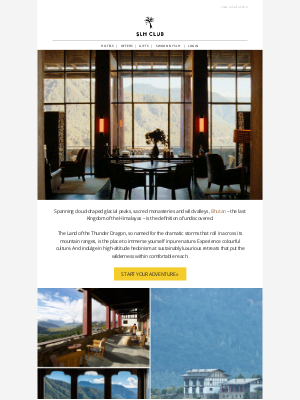 Small Luxury Hotels of the World (United Kingdom) - Make Bhutan your next great adventure