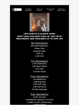 Skin Spa New York - 😍OUR BEST SALE OF JULY: UP TO 50% OFF!