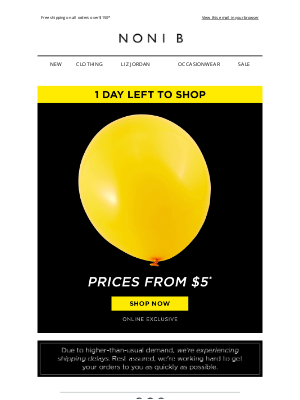 Noni B AU - clark, It's Now Or NEVER! $5 & Under Closing Down Sale Ends Soon!
