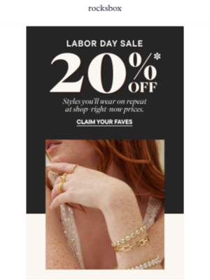 Rocksbox - Activate Your Deal: 20% Off