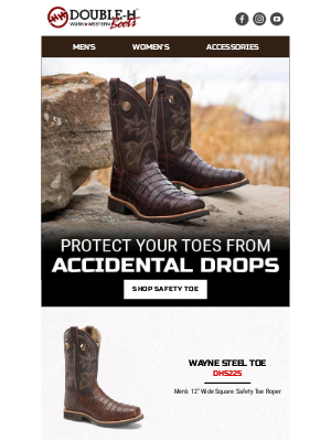 Double H Boot - Protect Your Toes