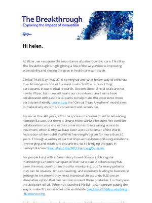 Pfizer - Making Clinical Trials More Accessible